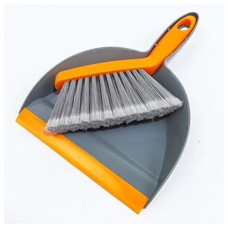 Mini Balai Et Porte-poussière, Cuisine en Plastique Balai De Nettoyage Et Ensemble Porte-poussière，