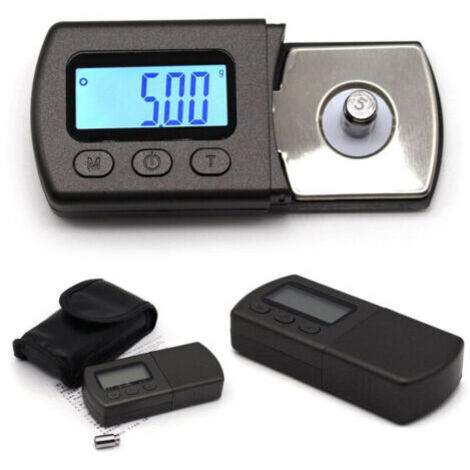 Mini Balance Numérique Adaptateur, Aiguille Platine Vinyle , Numérique Turntable Stylus Force Echelle Jauge Testeur, Phonographe Disque LCD Rétroéclairé