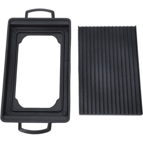 Mini barbecue en alliage d'aluminium, chauffage rapide et uniforme, poêle à charbon de bois multifonctionnel pour la maison 23,5x14,5 cm/9,3x5,7 pouces