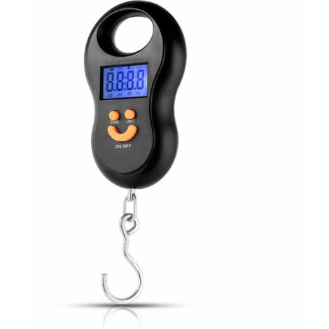 Mini báscula digital portátil para equipaje, báscula electrónica con gancho