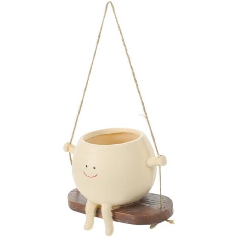 Mini bassin suspendu en résine –pots suspendus décoratifs pour plantes succulentes et cactus