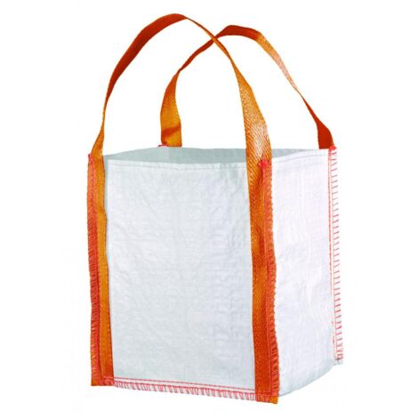 MINI Big-Bag 40 x 40 x 45 cm, 2 Schlaufen weiss Farbe weiß