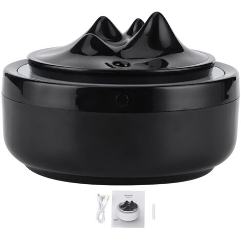 Mini Black Humidifier Nightlight Aroma Aromatherapy Machine USB Powered Home Supplies