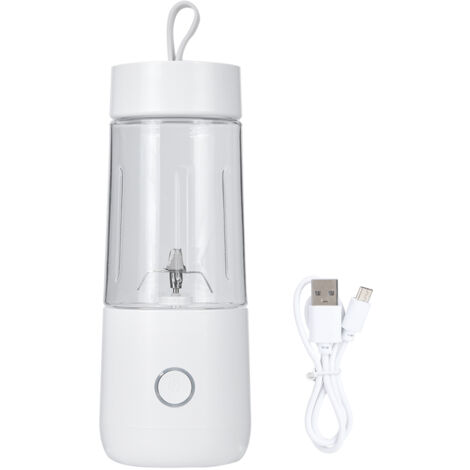 Mini Blender Portable 350ml - Extracteur de Fruits USB, Mixeur Smoothie Électrique pour Maison et Voyage - Blanc