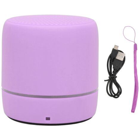 Mini-Bluetooth-5.0-Lautsprecher, klarer Stereoklang mit satten Bässen, tragbar für den Outdoor-Einsatz – Lila