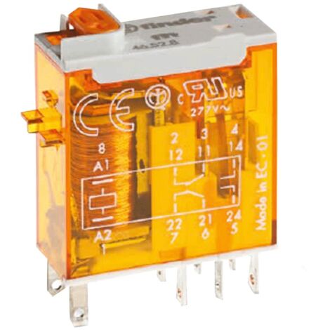 Mini bobina de relé industrial Finder 230V AC 8A 465282300040