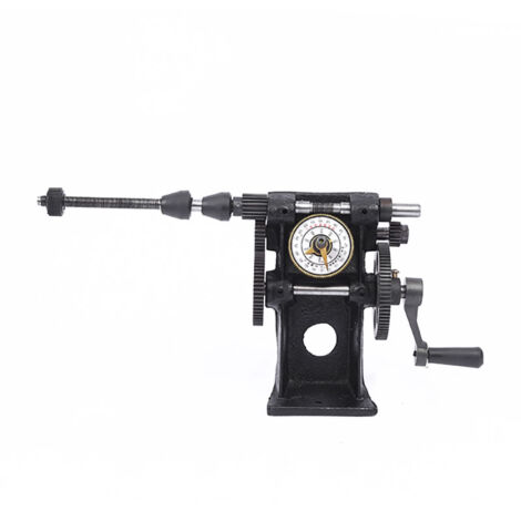 Mini Bobineuse en Fonte avec Commande Manuelle, Compteur de Pointeur à 2 Vitesses pour Petits Enroulements de Transformateur de Moteur, Aspect Plat, Comptage Délicat