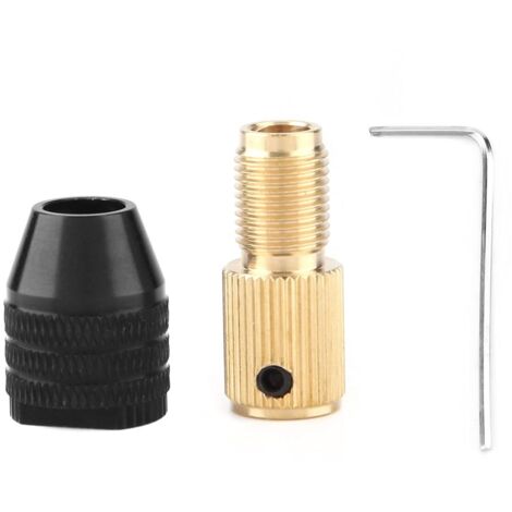 Mini-Bohrfutter für elektrische Bohrmaschinen, 0,3–3,4 mm, tragbares Wechselbohrfutter für Motorwelle, Zubehör für Rotationswerkzeuge (5 mm)