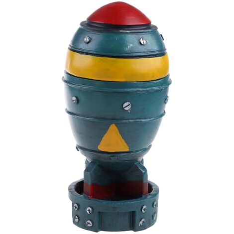Mini boîte de rangement Bombe Nucléaire Rétro, figurine résine décorative pour bureau, chambre, salon, table. Idée cadeau homme, accessoire déco vintage.