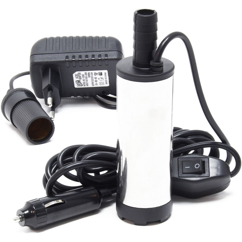 

Mini bomba 12-15l/min para agua y gasoil 8500 rpm, bomba sumergible para la extracción de líquidos