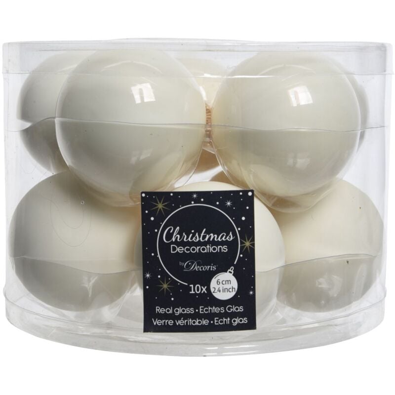 Set di 10 Palline di Natale Lucide Vet Bia, Dimensioni 10 pezzi