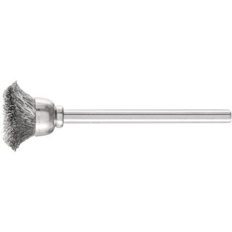 Mini brosse boisseau TBU 1503/3 INOX 0.10 D15xl3xL5 mm VA PFERD (Par 10)