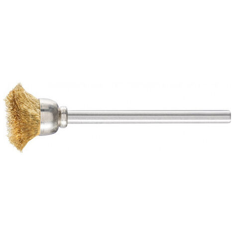 Mini brosse boisseau TBU 1503/3 MES 0.10 D15xl3xL5 mm laiton PFERD (Par 10)