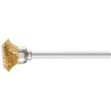 Mini brosse boisseau TBU 1503/3 MES 0.10 D15xl3xL5 mm laiton PFERD (Par 10)