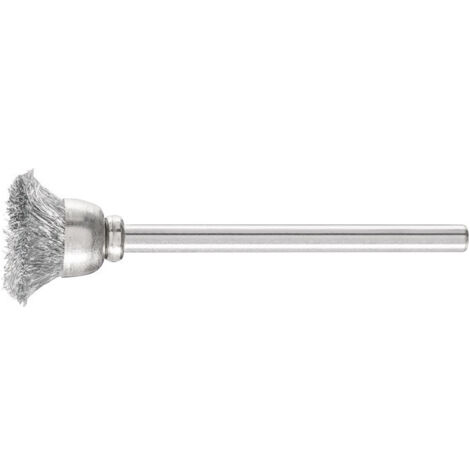 Mini brosse boisseau TBU 1503/3 ST 0.10 D15xl3xL5 mm acier PFERD (Par 10)