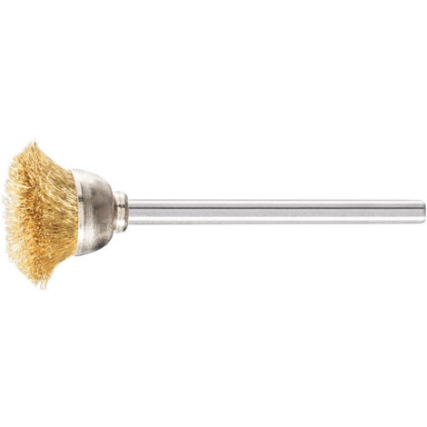 Mini brosse boisseau TBU 1803/3 MES 0.10 D18xB3xL6 mm laiton PFERD (Par 10)