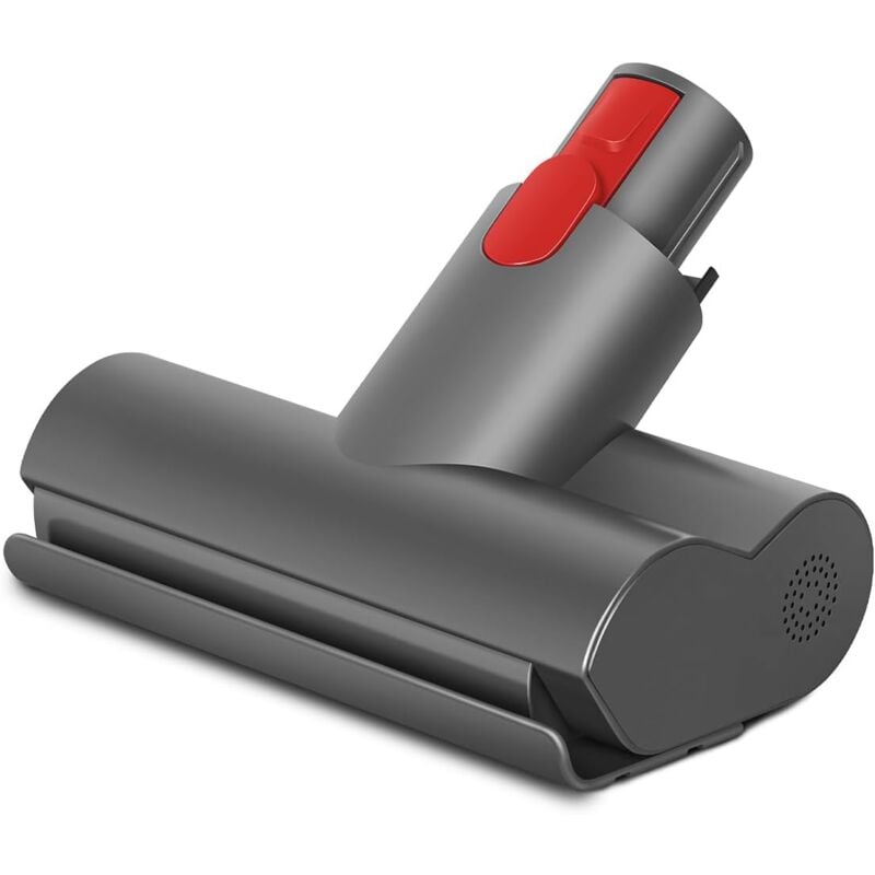 Mini Brosse Motorisée pour Matelas, Tissus d'ameublement et Escaliers Compatible avec Dyson V15 V11 V10 V8 V7, Nickel