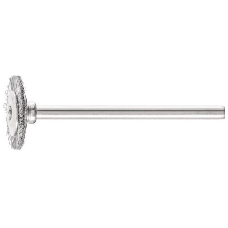 Mini brosse ronde RBU 1602/3 ST 0.10 D16xB2xL3 mm acier PFERD (Par 10)