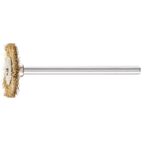 Mini brosse ronde RBU 1902/3 MES 0.10 D19xl2xL5 mm laiton PFERD (Par 10)
