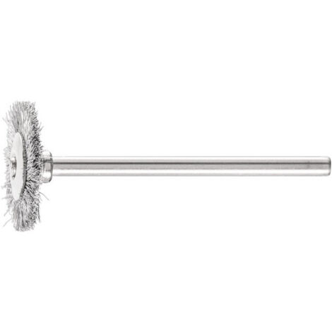 Mini brosse ronde RBU 1902/3 ST 0.10 D19xl2xL5 mm acier PFERD (Par 10)
