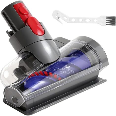 Mini Brosse Turbine pour Dyson V15 V11 V10 V8 V7 SV10 SV11 SV12 SV14 Aspirateurs pour Nettoyer les Tapis Escaliers Canapés Paniers Matelas et 1 Brosse de Nettoyage