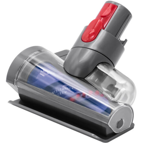 Mini Brosse Turbine sans Cheveux Compatible avec Dyson V7 V8 V10 V11 V15 Aspirateurs, Idéal pour Nettoyer Les Canapés Paniers de Vos Animaux Matelas Escaliers