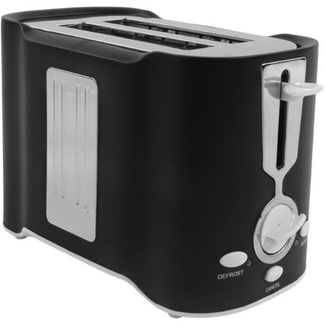 Mini-Brotbackautomat 850W Edelstahl für Frühstückssandwiches mit Warmhaltefunktion, Schwarz, 220V EU