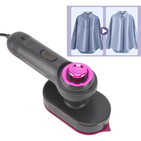 Mini-Bügeleisen mit drehbarem Griff, 60 ml, 110–240 V, leichtes ABS-Gehäuse, für alle Stoffe, ideal für Reisen, flach/stehend.