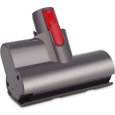 Mini Buse Turbine Brosse pour Dyson V7 V8 V10 V11 V15 Brosse Matelas Canape Brosse Douce Turbine Brosse à Dégagement Rapide pour Siège Auto Fauteuil Elimine Les Acariens et Les Allergènes
