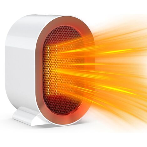 Mini calefactor eléctrico de 1200 W para baño, calentador cerámico de calentamiento rápido y ahorro de energía para dormitorio y oficina.