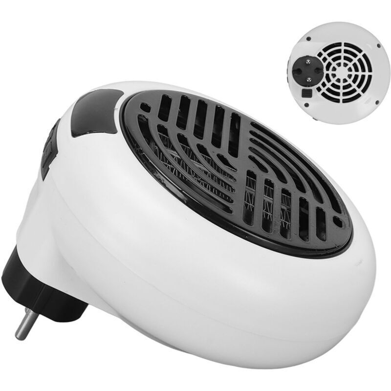 Xisrens Schwarz Mini Calentador De Aire Enchufable, Enchufe De Pared Pequeño, Calentador De Ambiente Eléctrico, Soplador Portátil 110-240 V