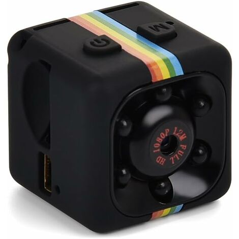 Mini caméra 1080P Full HD Mini caméra de surveillance Sport Mini DV 12 Mpx avec détecteur de mouvement infrarouge - Vision nocturne