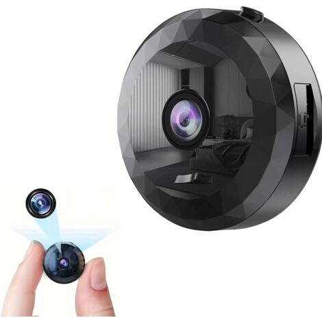 Mini Caméra Cachée Magnétique 1080P - Support Pivotant 360° - Vision à Distance - Batterie Integrée par