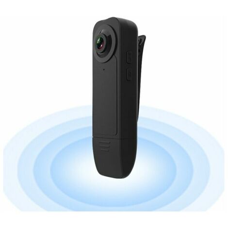 Mini Caméra Corporelle 1080P Full HD Poitrine Clip Arrière Caméras Clip Arrière Portable HD Vision Nocturne Mini Sports Motion Cam Enregistreur Vidéo Extérieur Portable pour Voiture Vélo Bureau à Domi