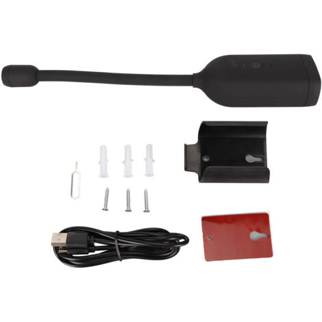 Mini caméra de sécurité 1080P, interphone bidirectionnel à col de cygne à 360 degrés, caméra intérieure sans fil 2000mAh, pour tout-petits, Garage et cour
