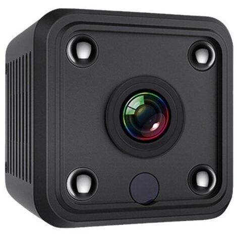 Mini caméra de sécurité pour usage intérieur et extérieur, 1080p, avec vision nocturne, détection de mouvement, enregistrement en boucle