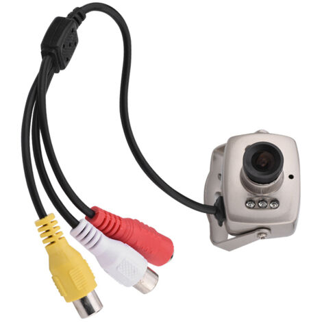Mini caméra de surveillance CMOS 6 LED avec vision nocturne, câblée pour vidéo PAL