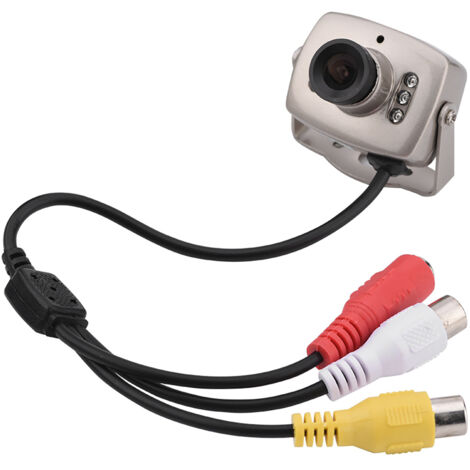 Mini Caméra de Surveillance CMOS 6 LED avec Vision Nocturne et Vidéo Numérique NTSC