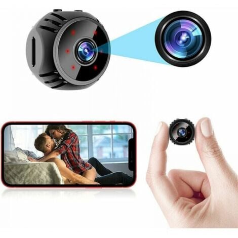 LINGHHANG Mini caméra de surveillance pour téléphone portable, caméra de surveillance sans fil