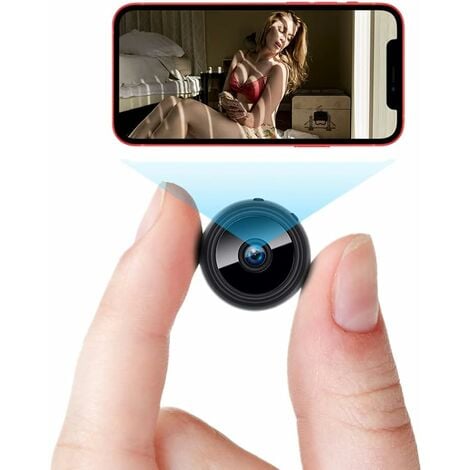 TUSERXLN Mini caméra espion cachée 1080p HD sans fil portable avec vision nocturne et détection de mouvement, caméra de surveillance pour la maison ou la nounou parfaite pour l'intérieur et l'extérieur