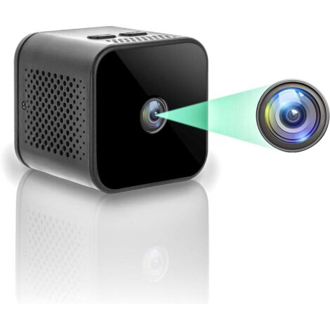 Mini Caméra Espion Cachée, Caméra HD sans Fil 1080P WiFi Portable Petite Caméra de Sécurité avec Détection de Mouvement et Vision Nocturne, Grand Angle 150 ° pour iOS / Android (2.4G Uniquement)