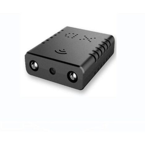 Mini caméra espion, caméra de sécurité cachée sans fil HD 1080p compatible caméra de surveillance WiFi pour bureau à domicile ou extérieur (noir)
