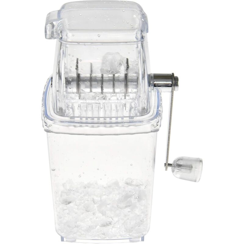 Mowze - Broyeur à glace à manivelle home-x, machine à glaons, broyeur à glace transparent pour usage domestique 9 1/2' l x 5' w