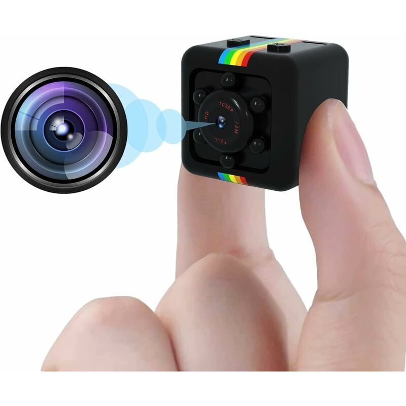 Mini caméra, Full HD 1080P, caméra espion sans fil Nanny Cam avec détection de mouvement et vision nocturne, micro caméra de surveillance