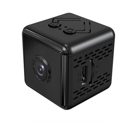 Mini caméra portable 4K avec vision nocturne, détection mouvement, WiFi, base magnétique, pour surveillance maison/enfants/animaux