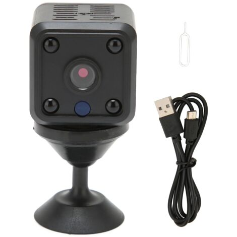 Mini Caméra WiFi 1080P HD avec Détection de Mouvement et Vision Grand Angle pour Surveillance à Distance