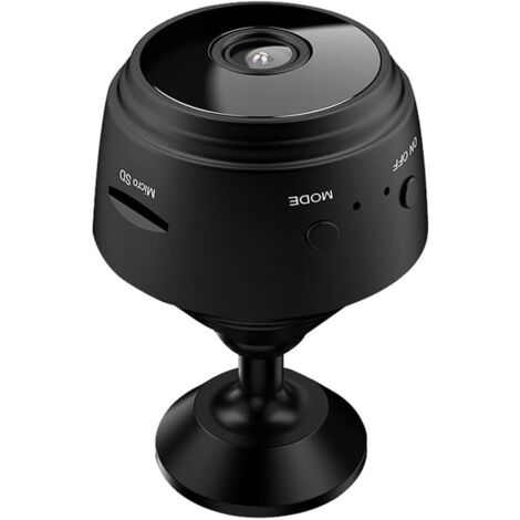 Mini Caméra WiFi 1080p pour Surveillance Bébé et Animaux, Caméra de Sécurité Intérieure avec Audio et Détection de Mouvement (Noir)