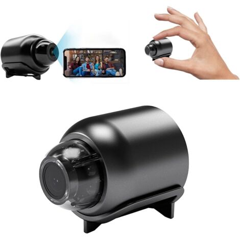 Mini caméra WiFi HD 1080p - avec vision nocturne, détection de mouvement, surveillance à distance, caméra de surveillance micro grand angle 160° (1 pièce)