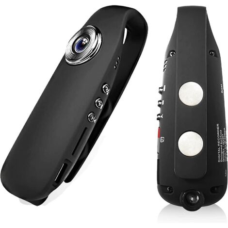 mini Camra 1080p 560mah Travailler 3-5 Heures 130 Grand Angle Prvention De La Criminalit Protection Scurit Personnelle Cyclisme Et Confrences 32go