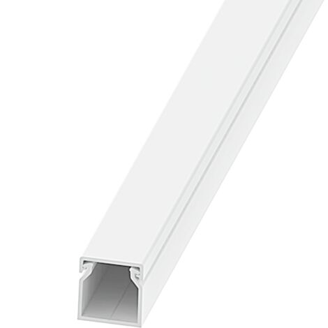 Mini Canaleta Eléctrica Adhesiva para Mecanismos 15x17 (2 Metros)  Blanco   IluminaShop
